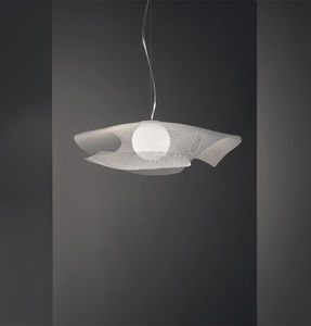 lámpara suspendida / contemporánea / de malla de acero inoxidable / LED
