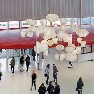 lámpara araña contemporánea / de malla de acero inoxidable / de incandescencia / LED