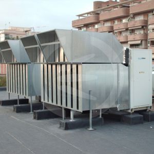 silenciador de orificios de ventilación de chapa