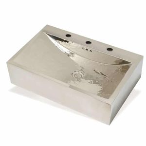 lavabo sobre encimera / rectangular / de cobre / moderno