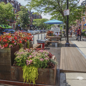parklet con jardinera integrada