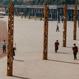columna de acero Corten