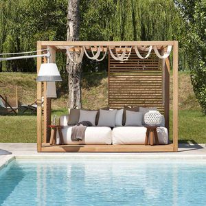 pérgola autoportante / de madera de cedro / de caoba