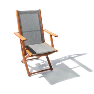 sillón clásico / de madera / con reposapiés / ajustable