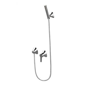grifo monomando para ducha / encastrable / de metal cromado / de baño