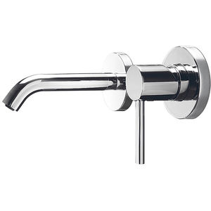 grifo monomando para lavabo / encastrable / de metal cromado / de baño