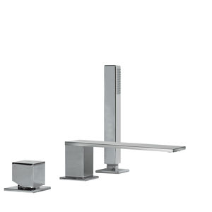 grifo monomando para ducha / para bañera / en encimera / de metal cromado