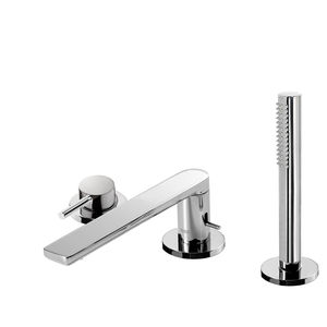 grifo monomando para ducha / para bañera / en encimera / de metal cromado