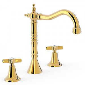 grifo mezclador para lavabo / de libre instalación / de metal / de baño