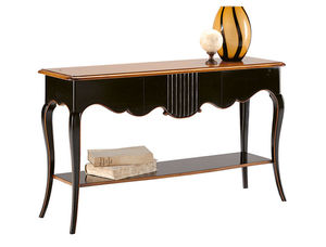 consola de estilo Luis XV / de fresno / de cerezo / rectangular