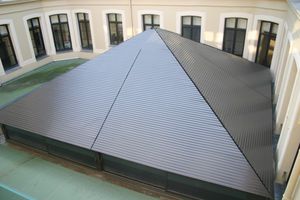 celosía con lamas de aluminio