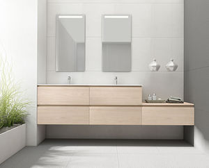mueble de lavabo doble