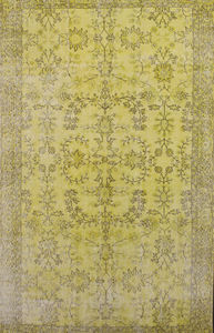 alfombra contemporánea / de flores / rectangular / a medida