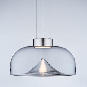 lámpara suspendida / contemporánea / de vidrio soplado / de cristal