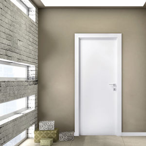 puerta de interior / abatible / de madera / acústica