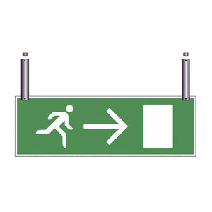 letrero de seguridad de incendio