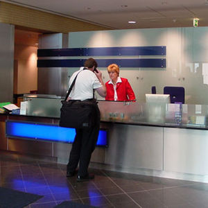 mostrador de recepción modular