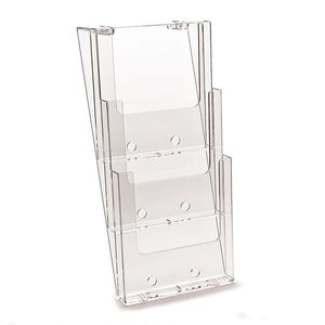 expositor de pared / para folletos / de plástico