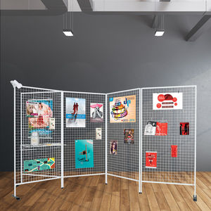 rejilla de exposición multiusos / de metal / para comercio