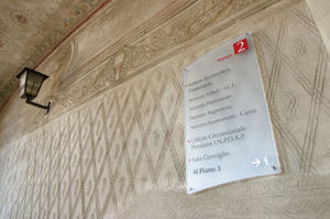 placa de señalización para puerta
