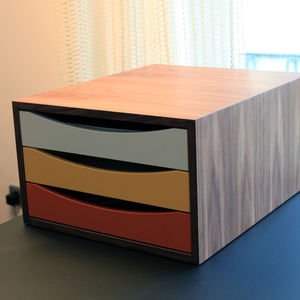 cajonera de oficina de madera