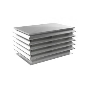 rejilla de ventilación de aluminio / de acero inoxidable / de acero galvanizado / rectangular