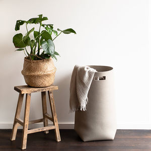 cesta para la ropa de fieltro