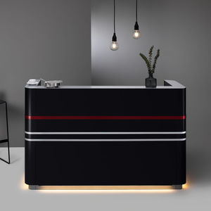 mostrador de recepción de aluminio