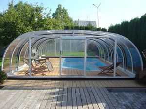 cubierta para piscina alta