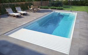 cubierta para piscina de láminas