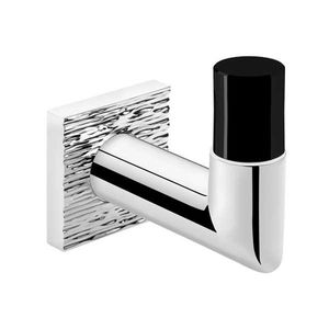 percha contemporánea / de metal cromado / individual / de baño