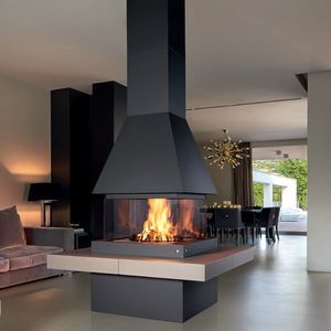 chimenea de leña