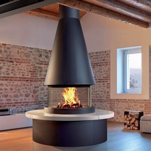 chimenea de leña
