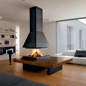 chimenea de leña