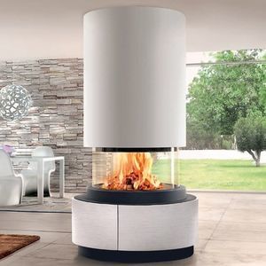 chimenea de leña