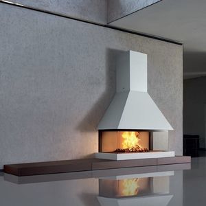 chimenea de leña