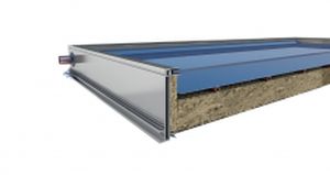 panel térmico plano / para calentar el agua / con marco de aluminio