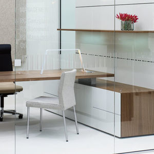 armario de oficina bajo / de chapa de madera / de aluminio / de vidrio