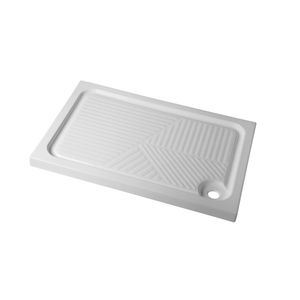 plato de ducha rectangular / empotrable / de cerámica
