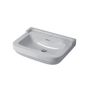 lavabo de pie / rectangular / de cerámica / moderno