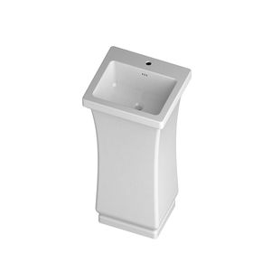 lavabo de pie / rectangular / de cerámica / moderno