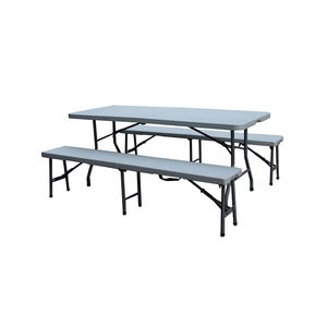 conjunto de mesa y banco contemporáneo