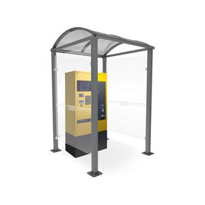 marquesina de metal y lona para espacios públicos para espacio público
