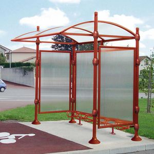 marquesina para bicicletas de acero