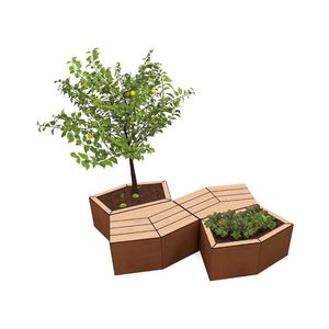 jardinera de acero galvanizado