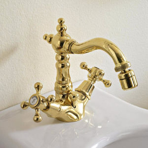grifo mezclador para bidé / de libre instalación / de metal / de baño
