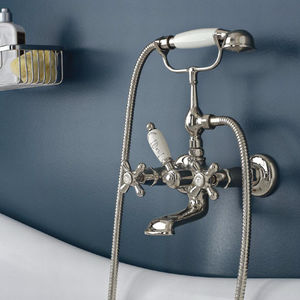 grifo mezclador para bañera / de pared / de metal / de baño