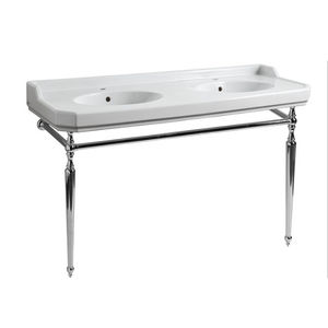 consola para lavabo de metal