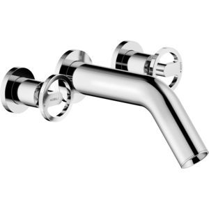 grifo bimando para lavabo