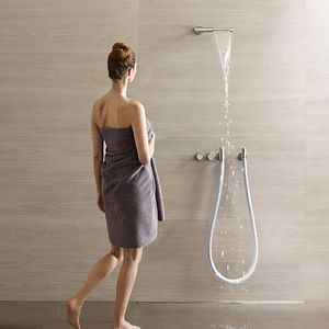 set de ducha de pared / contemporáneo / cascada / con rociador fijo